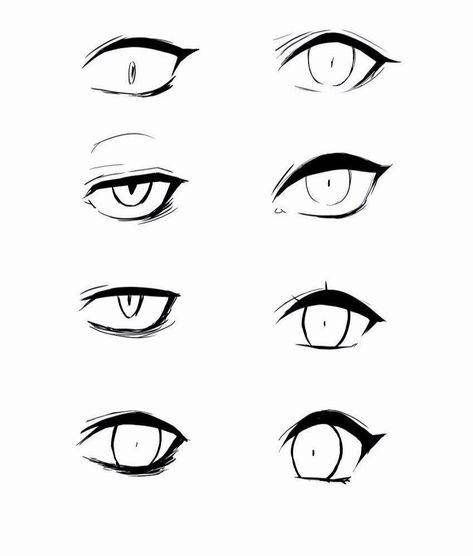 Bocas Anime, Mata Manga, How To Draw Anime Eyes, Cute Eyes Drawing, Drawing Hands, Eye Drawing Tutorials, 얼굴 드로잉, Eyes Drawing, Seni Dan Kraf