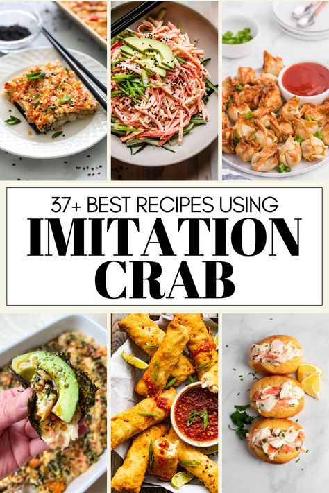 Imitation crab is a great budget-friendly substitute for real crab. It has a delicious, mild flavor that makes it a great addition to many recipes. Wondering how to cook with it? These 35+ healthy imitation crab recipes will help you create a delicious dish in no time. Imitated Crab Meat Recipes, Imation Crab Recipes, Imitated Crab Recipes, Crab Recipes Healthy, Immitation Crab Recipes, Crab Meat Recipes, Crab Salad Recipe, Crab Pasta, Easy Weeknight Recipes