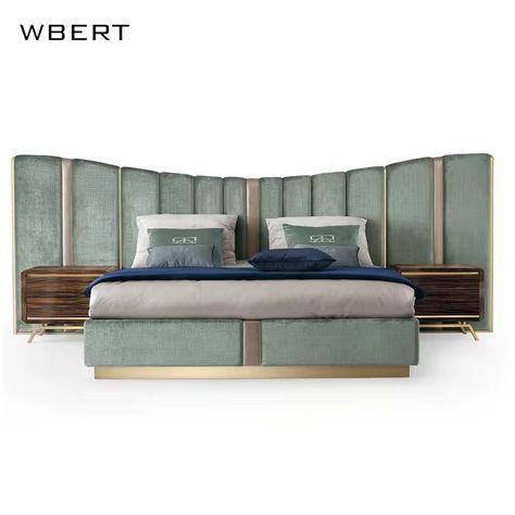 Wbert Nordic Design Luxury Italian Leather Double Bed Modern Style High-end Atmosphere With Metal Foot Rest For Master Bedroom - Buy Nordic Luxury Double Bed Modern Atmosphere Bed High-end Italian Leather Bed Metal Footrest Bed Master Bedroom Furniture Product on Alibaba.com Minimalist Leather Bed, Leather Bed Design Modern, Leather Bed With Storage, Leathwr Bed, Leather King Size Bed, Leather Double Bed, Bed Metal, Luxury Bedroom Furniture, Bed Modern