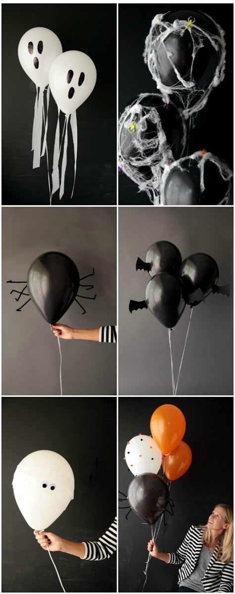 6 Simple DIY Halloween Balloon Ideas Festa Hotel Transylvania, Hotel Transylvania Birthday, Hotel Transylvania Party, Dekorasi Halloween, Fiesta Halloween, Casa Halloween, Halloween Fest, Scary Decorations, Adornos Halloween