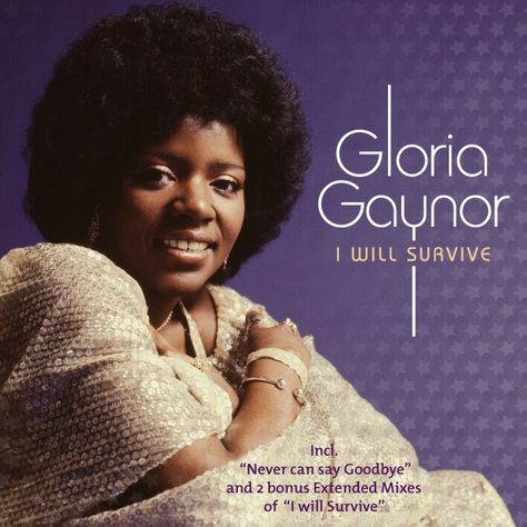 Gloria Gaynor won the first and only Grammy for Best Disco Recording with "I Will Survive"; the recording academy discontinued the category after disco fell out of public favor. I Will Survive Lyrics, I Will Survive Gloria Gaynor, Gloria Gaynor, I Will Survive, Easy Listening Music, Musica Disco, Gay History, Pet Shop Boys, Google Play Music