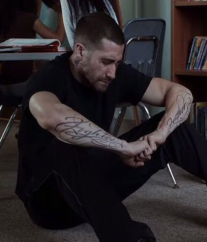 Southpaw Movie, South Paw, Jake G, Father Tattoos, Donnie Darko, Mens Haircuts Short, Arm Tattoos, Jake Gyllenhaal, Beard Styles