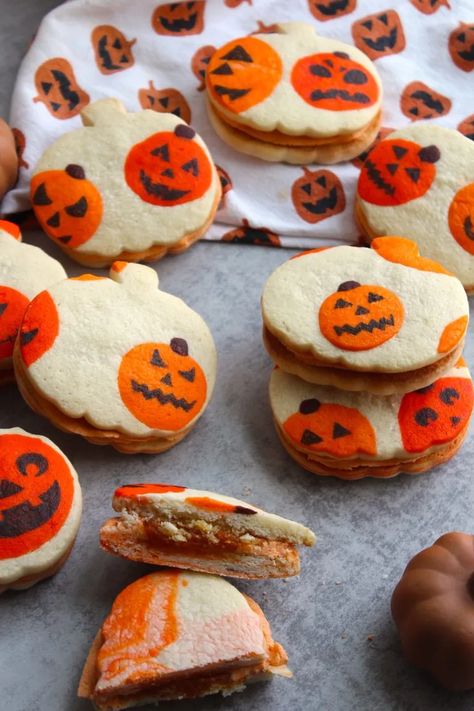 Samoas Cookies Recipe, Samoas Cookies, Milano Cookie, Jack O Lantern Cookies, Spiced Buttercream, Samoa Cookies, Milano Cookies, Vanilla Sugar Cookie, Fun Baking