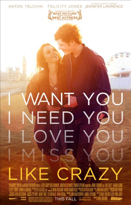 Like Crazy Movie, Charlie Bewley, Crazy Movie, Film Romance, Love You Like Crazy, Richard Ayoade, Anton Yelchin, The Stranger Movie, 2011 Movies