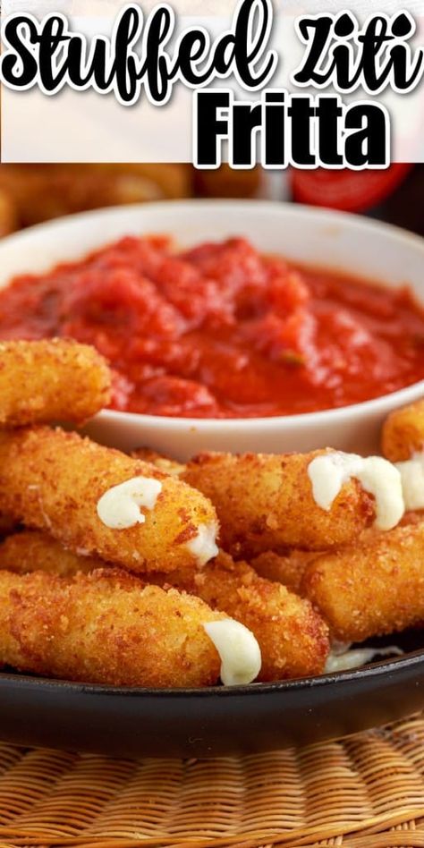 Fried Ziti, Stuffed Ziti Fritta, Stuffed Ziti, Cheese Stuffed Pasta, Copycat Recipes Olive Garden, Olive Garden Copycat, Ziti Pasta, Stuffed Pasta, Chicken Gnocchi Soup