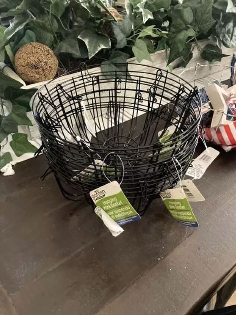 Back With Another Basket Idea | Hometalk Diy Fruit Basket Stand, 3 Tier Basket Stand, Dollar Store Baskets, Wire Basket Ideas, Tiered Basket Stand, Clever Decor, Three Tier Stand, Repurposed Projects, Store Fruit