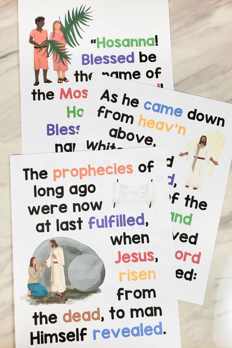 Easter Hosanna Flip Chart singing time visual aids helps for LDS Primary music leaders to teach this beautiful song for Easter or any time of the year. Part of the Book of Mormon Come Follow Me study song list. Flip Charts, Easter Songs, Primary Songs, Printable Lesson Plans, Primary Ideas, Primary Music, Lds Primary, Flip Chart, Singing Time