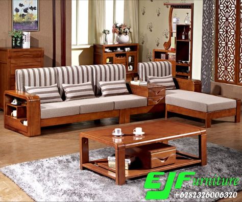 Sofa Design Wood, Wooden Sofa Designs, Corner Sofa Design, Classic House Exterior, Furniture Design Wooden, Furniture Design Living Room, Wooden Sofa, Wood Sofa, Design Wood