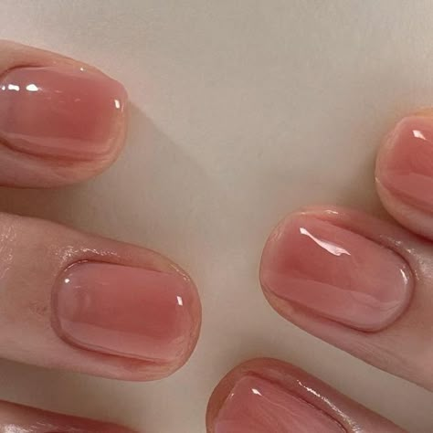 , 𝚜𝚊𝚐𝚊𝚌𝚒𝚝𝚢 𝚗𝚊𝚒𝚕 ◡̎ ⠀⠀⠀⠀⠀⠀⠀⠀⠀⠀⠀⠀⠀⠀⠀⠀⠀⠀⠀⠀⠀⠀⠀⠀⠀⠀�... | Instagram Japanese Nails Simple, Blush Short Nails, Japanese Nail Art Short Nails, Nail Ideas Gel Short, Japan Nails, Short Natural Nails, Nail Instagram, Japan Nail, Japanese Nail Art