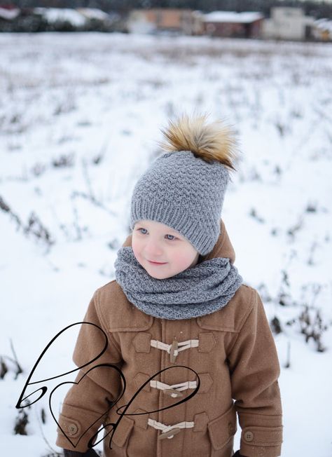 Hand Knitted Toddler Hat Knit Kids Winter Hat Knit by belovedLT Knit Kids Hat, Kids Winter Hat, Child Hat, Boys Beanie, Kids Winter Hats, Snowman Hat, Kids Hat, Hat Knit, Baby Blanket Knitting Pattern