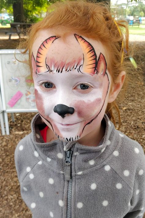 Goat Face Paint, Goat Face, Animal Face Paintings, Face Painting Tips, Three Billy Goats Gruff, Billy Goats Gruff, Face Painting Easy, Cowboy Theme, Crazy Hair Days