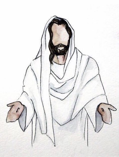 Lds Art Christ, Christian Drawings, Jesus Drawings, Jesus Christ Painting, Pictures Of Christ, Lds Art, 얼굴 �그리기, Jesus Christ Art, Christian Artwork