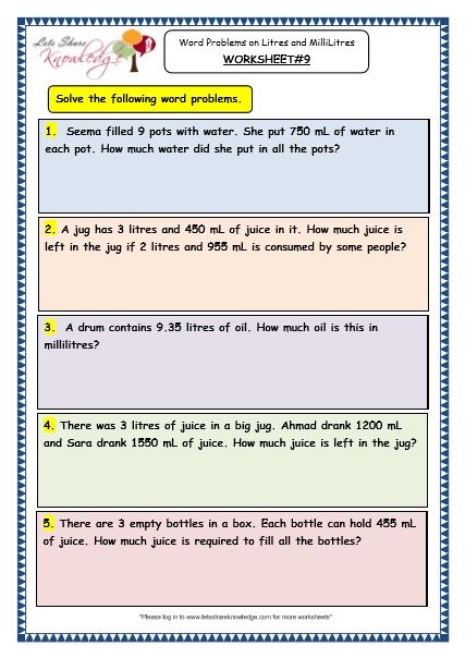 Measurements Worksheet, Grade 3 Maths Worksheets, Math Mental, Dna Worksheet, Worksheets For 3rd Grade, 3rd Grade Worksheets, Measurement Word Problems, Map Skills Worksheets, Kindergarten Coloring