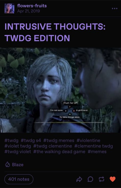 Twdg Memes, Twd Game, Walking Dead Game, Childhood Games, Gaming Memes, Season 4, Walking Dead, The Walking Dead, Violet