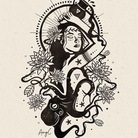 Amy ☾ Artist ★ (@amycharlette) • Instagram photos and videos Empress Tarot Card, Empress Tarot, Mystical Art, Witchy Vibes, Creative Tattoos, Dreamcatcher Tattoo, Linocut, Art And Architecture, Arm Tattoo