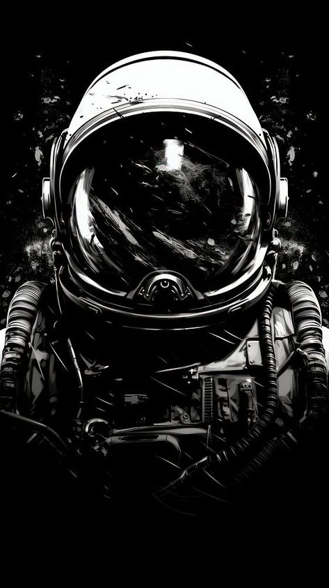 Astronaut vehicle helmet black.  | premium image by rawpixel.com Dark Mobile Wallpaper, Mobile Wallpaper Black, Scream Aesthetic, Iphone Wallpaper Dark, Monochrome Wallpaper, Iphone Wallpaper Iphone, Wallpaper Car, Hanuman Hd Wallpaper, Wallpaper Video