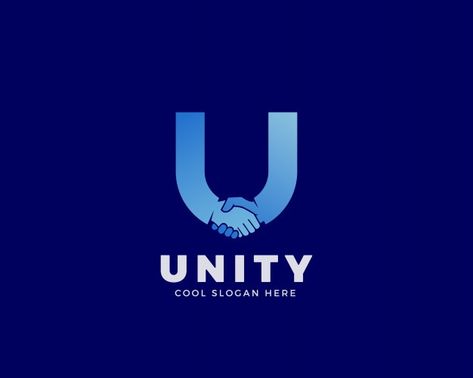 Unity sign, symbol or logo template. h... | Premium Vector #Freepik #vector #hands #typography #meeting #team Unity Logo, Bahai Quotes, Coffee Poster Design, Banks Logo, Cool Slogans, Letter U, Coffee Poster, Pin Logo, Modern Typography