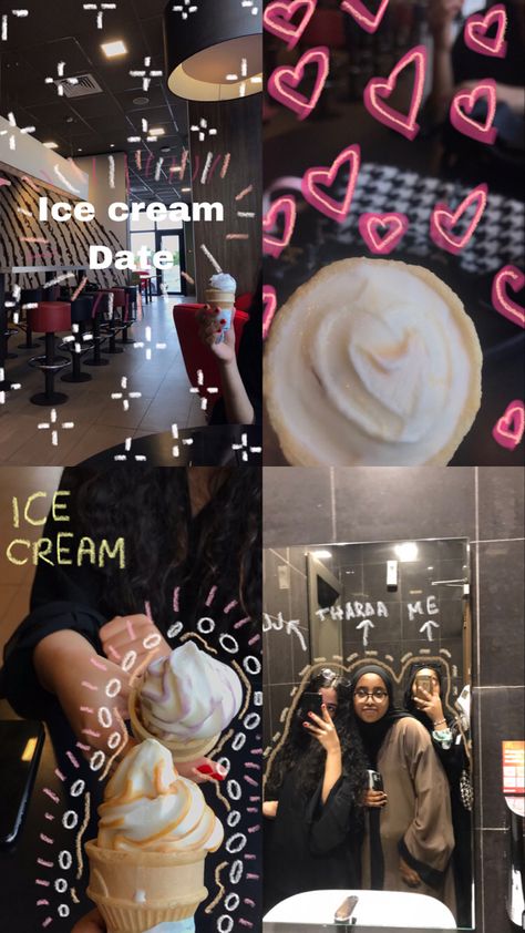 Ice Cream Date With Friends, Ice Cream Poses Instagram, Ice Cream Photography Instagram, Ice Cream Date Couple, Ice Cream Date Aesthetic, Polar Bear Ice Cream, Ice Cream Pictures, Vlog Ideas, Ice Cream Videos