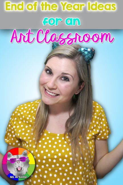 10 End of Year Ideas for the Art Classroom | Ms Artastic Last Day Of Art Class Activities, End Of The Year Art Projects Elementary, End Of The Year Ideas, Upper Elementary Art, Art Sub Lessons, Art Sub Plans, Collaborative Art Projects, End Of Year Activities, School Murals