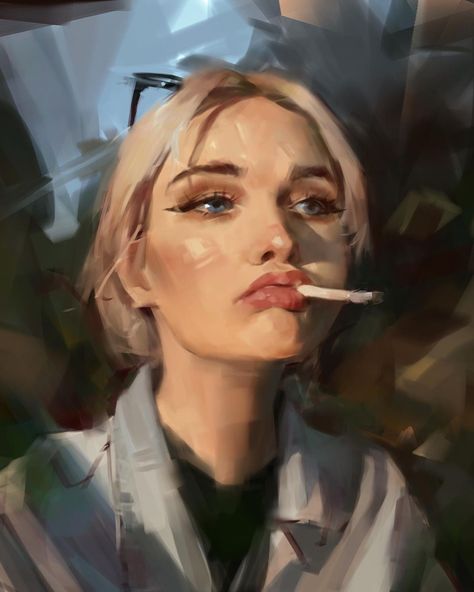 brookskim on Instagram: “I found her original picture on Pinterest. But I couldn't figure out who it was. ⠀ #illustration #drawing #digitaldrawing #brookskim…” Digital Painting Portrait, Illustration Styles, Photoshop Painting, Daily Painting, Pizza Hut, Digital Art Illustration, Realistic Art, Portrait Illustration, Digital Portrait