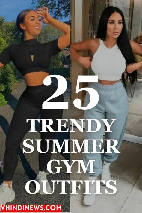 . #gym #fitness #workout #womensworkout #summer #fashion #style https://www.theworldaccordingtome.org/fitness-health/1713761_at-home-gym-essentials-home-gym-on-a-budget/?25-stylish-summer-gym-outfits-for-women-to-stay-fit-and-fabulous Exercise Wear For Women, Gen Z Gym Outfit, Trending Workout Outfits, Summer Gym Outfit Women, Classy Workout Outfits, Cute Workout Outfits Summer, Fitness Outfits Women Gym, Gym Outfits For Women Summer, Cute Gym Outfits For Women