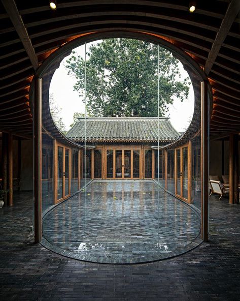 Archstudio redesign hutong into courtyard house | Wallpaper* Types Of Bricks, Modern Courtyard, Chinese House, Courtyard House Plans, Front Courtyard, Santiago Calatrava, Glass Brick, Building Roof, Zaha Hadid Architects