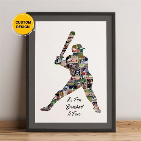 basketball gifts for boyfriend for him, baseball personalized gifts, baseball couples Baseball Coach Gift Ideas, Baseball Collage, Personalized Baseball Gifts, Baseball Team Gift, Baseball Canvas, Baseball Coach Gifts, Karate Gifts, Baseball Wall Art, Gifts For Baseball Lovers