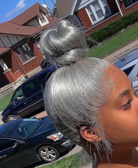 Platinum Grey Hair Silver, Gray Hair Black Women, Platinum Grey Hair, Silver Gray Hair Color, Silver Gray Hair, Wigs Styles, Gray Hair Color, Hair Black Women, Hair Silver