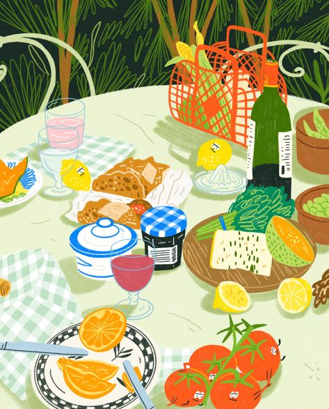 Jessie Wong – POP Members Still Life Illustration, Spring Graphics, Fresh Meal, Food Illustration Design, Life Illustration, Beauty Of The World, Love And Beauty, Animals And Plants, Illustration Food