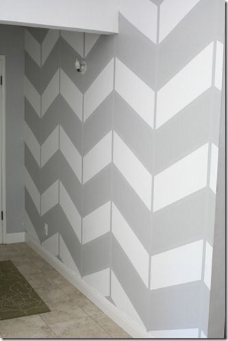 Chevrons! Herringbone Wall, Tape Wall, Chevron Wall, Bedroom Wall Designs, Futuristic Furniture, Bedroom Wall Paint, Wall Paint Designs, Living Room Makeover, Wall Paint