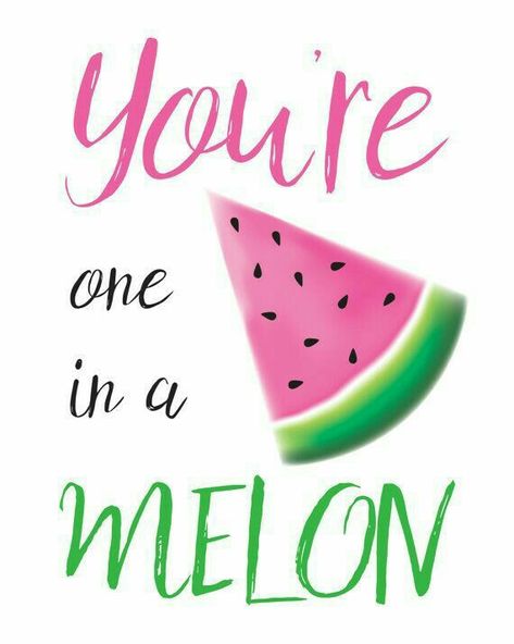 Fruit Quotes, Fruit Poster, Watermelon Birthday Parties, Watermelon Party, Watermelon Birthday, Fruit Party, Cute Puns, Watermelon Print, Food Puns