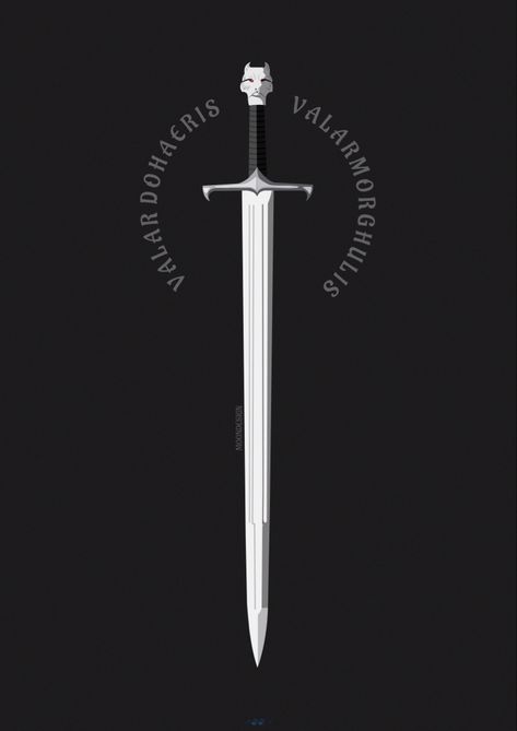 Jon Snow Longclaw, Game Of Thrones Longclaw, Longclaw Game Of Thrones, Long Claw Game Of Thrones, Jon Snow Tattoo Ideas, Game Of Thrones Tattoo Jon Snow, Jon Snow Iron Throne, Longclaw Tattoo, Jon Snow Tattoo