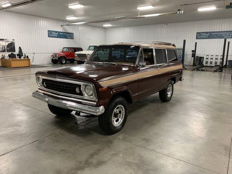 Vintage Jeep, Jeep Wagoneer, Jeep Truck, A Gentleman, Gasoline Engine, New Carpet, Engine Types, Body Style, The Body Shop