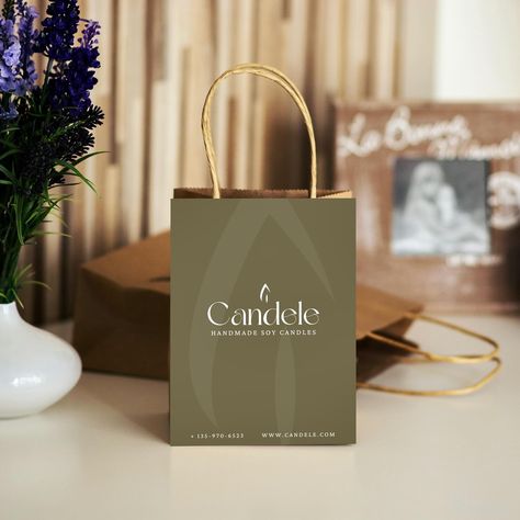 Exquisite yet minimal packaging & branding for Candele. From the refined logo to the sleek business cards, shopping bags and packaging stickers, every detail exudes elegance. #graphicdesign #candle #candlebusiness #soycandles #candlemaking #promotions #brandingdesign #brandbrief #design #illustration #creative #bhcandele #briefhaus #haushonors #smallbusiness #businesscards #branding #instagram #socialmediamanagement #contentcreation #flyers #invitations #logodesign #logo #brands #graphiccre... Candle Logo, Candle Brand, Minimal Packaging, Illustration Creative, Handmade Soy Candle, Candle Branding, Candle Business, Packaging Stickers, Visiting Cards