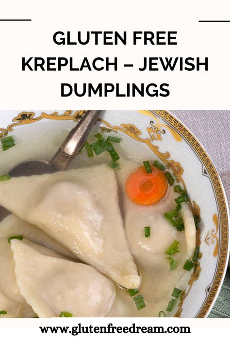 Jewish Dumplings, Kreplach Dough Recipe, kreplach Gluten Free Hannukah Recipes, Kreplach Recipe, Healthy Hanukkah Recipes, Gluten Free Challah, All Purpose Flour Recipes, Gluten Free Dumplings, Hanukkah Recipes, Jewish Feasts, Baking Spices