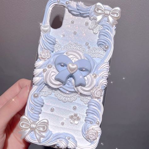 Decoden Phone Case Purple, Deco Phone Cases, Custom Phone Cases Diy, Custom Phone Cases Ideas, Diy Resin Phone Case, Diy Phone Case Design, Decoden Case, Handmade Phone Case, Diy Case