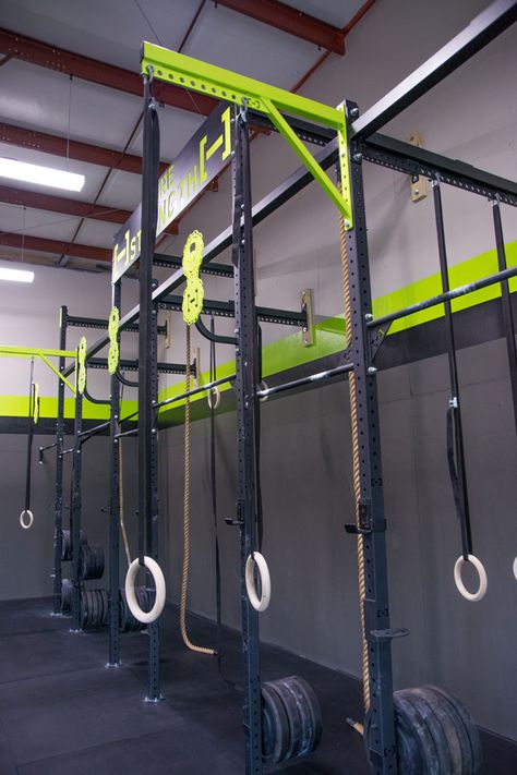 Crossfit Box Design, Commercial Gym Design, Crossfit Equipment, Home Gym Setup, Crossfit Box, Gym Setup, Diy Home Gym, Crossfit Training, Gym Ideas