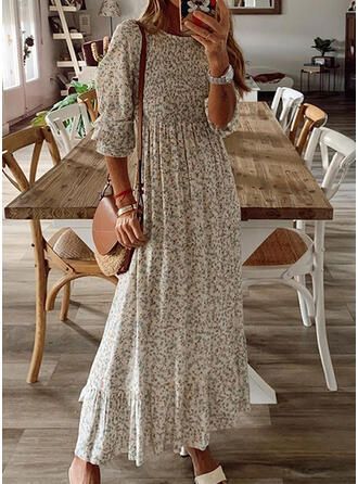 97d0145823aeb8ed80617be62e08bdccdesc41859298ri Bohemian Summer Dresses, Maxi Dress Outfit, High Waist Dress, Beach Maxi Dress, Printed Wrap Dresses, Floral Print Maxi Dress, Linnet, Crewneck Dress, Floral Print Maxi