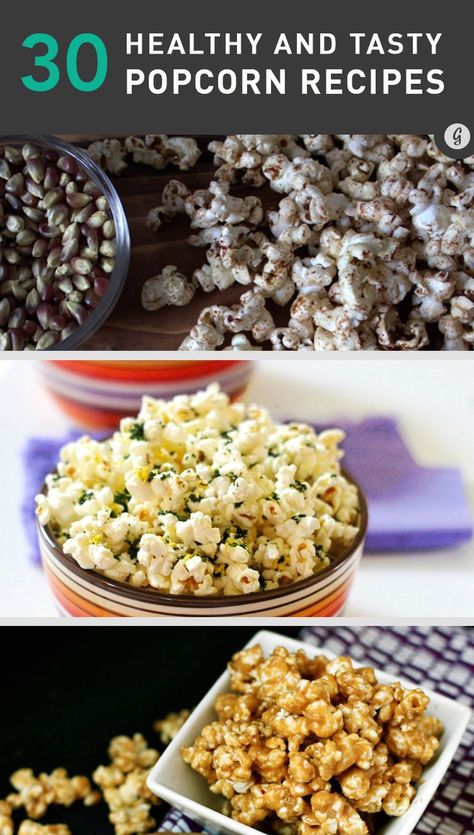 30 Healthy and Tasty Popcorn Recipes |  Chocolate Drizzled Popcorn from The Nutrition Twins | Great Ideas from @greatist Healthy Popcorn Recipes, Drizzled Popcorn, Popcorn Recipes Chocolate, Healthy Popcorn, Snack Craving, Recipes Chocolate, Popcorn Recipes, Healthy Treats, Appetizer Snacks