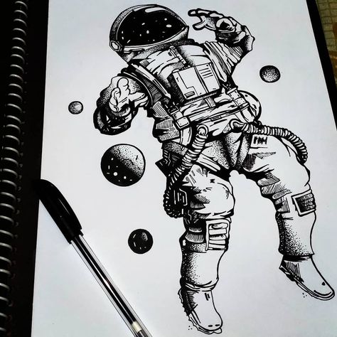 I Am Dead, Astronaut Art, Dead To Me, Mini Drawings, Graphic Arts, Pen Drawing, Art Inspo, The Moon, Sketch Book