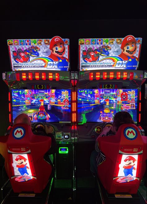 arcade fortress mario kart neon lights aesthetic friends gaming games cool smash bros luigi super gamer cute pretty photo dump ideas ig inspo story inspiration claw machine Best Bros Aesthetic, Mario Kart Aesthetic, Outside Projector, Neon Lights Aesthetic, Mario Kart Arcade, Animation Making, Photo Dump Ideas, Hotline Miami, Arcade Room