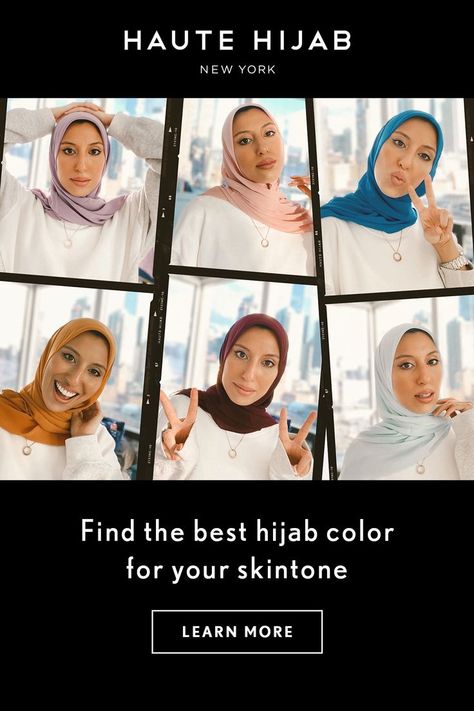 Latest Hijab Styles, Wardrobe Color Guide, Pink Hijab, Hijab Quotes, Hijab Colors, Fashion Design Template, Colors For Dark Skin, Hijab Collection, Lighter Skin