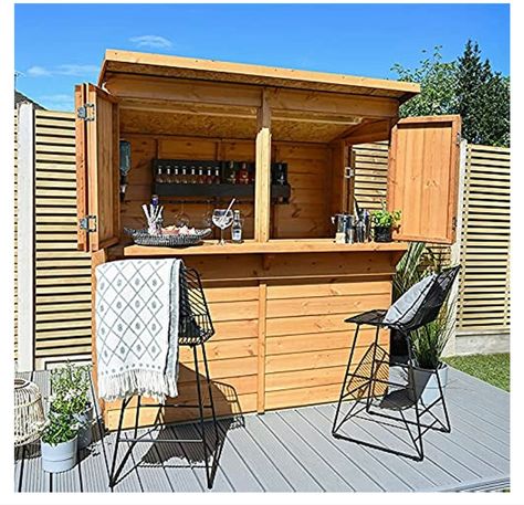 Serving Hatch, Garden Bar Shed, Outdoor Garden Bar, Tongue And Groove Cladding, Shiplap Cladding, Bar Shed, Outside Bars, Treated Timber, Outdoor Entertainment