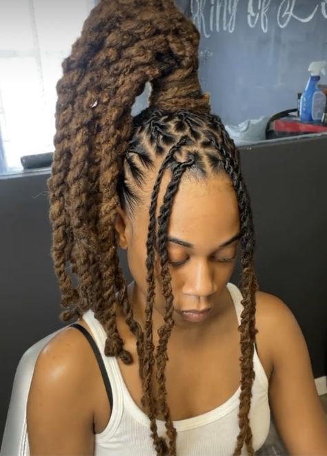 Locs Women, Loc Nation, Dreads Styles For Women, Loc Updo, Natural Hair Twa, Dread Styles, Braids Locs, Loc Hairstyles, Beautiful Locs