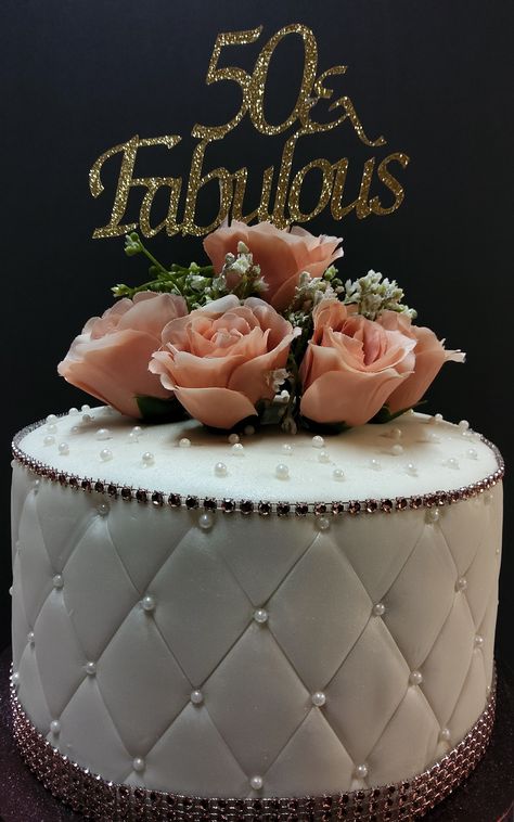 75 And Fabulous Birthday Cake, 50 And Fabulous Cake, 50th Birthday Party Themes, Cakes Design, Fabulous Cakes, Crown Cake, Crown For Women, Food Decor, Birthday Cakes For Women