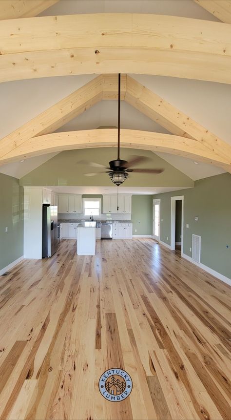 Barn Wood Flooring, Hickory Wood Floors, Black Walnut Flooring, Birch Floors, Walnut Flooring, Camper Flooring, Hickory Kitchen, Maple Hardwood Floors, Hickory Hardwood Floors