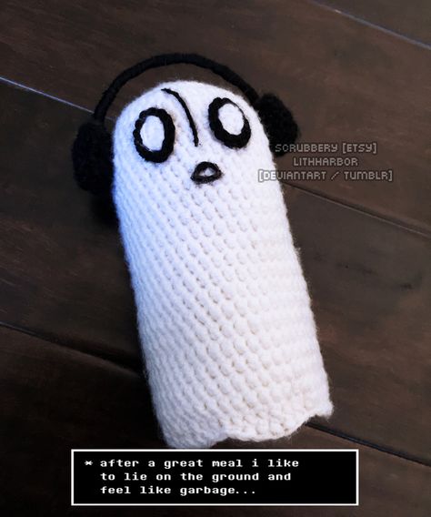 Undertale - Napstablook Amigurumi by lithharbor.deviantart.com on @DeviantArt Crochet Fandom Projects, Deltarune Crochet, Undertale Crochet Pattern, Undertale Crochet, Undertale Napstablook, Felt Craft, Diy Felt, Diy Teacher Gifts, Crochet Fashion Patterns