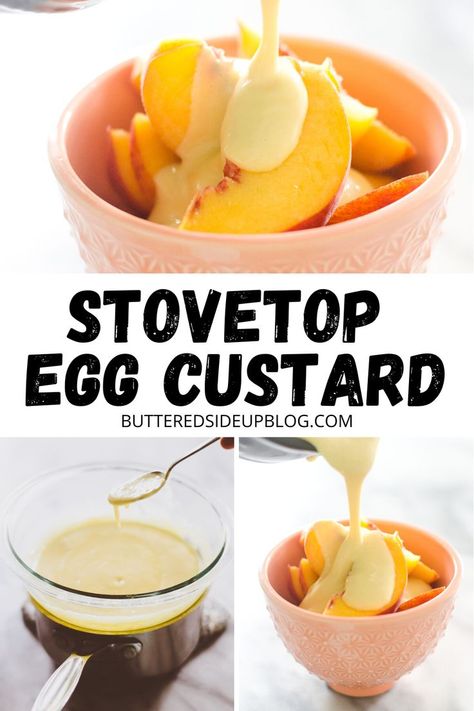 Chicken Recipes Juicy, Baked Custard Recipe, Baked Egg Custard, Custard Recipe Easy, Egg Custard Recipes, Easy Custard, Apple Custard, No Egg Desserts, Baked Custard