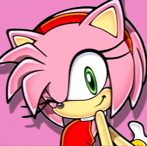 Edit Pfp, Amy Rose, Pink