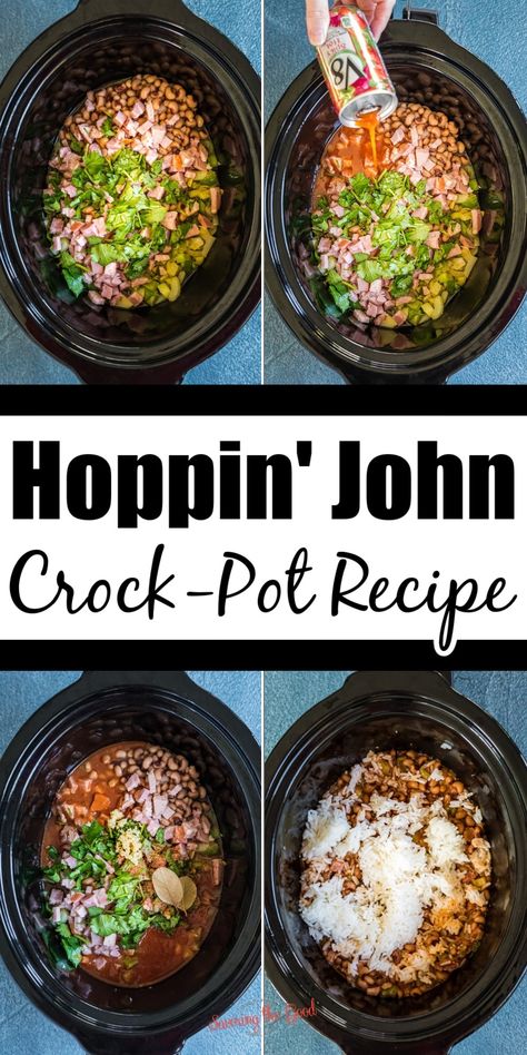 Hoppin John Slow Cooker, Slow Cooker Hoppin John Recipe Crock Pot, Hoppin John Crockpot Recipe, Hoppin Johns Recipe, Hoppin John Recipe Paula Deen, New Years Hoppin John, Southern Living Hoppin John Recipe, Hoppen John Recipes, Hop N John Recipe